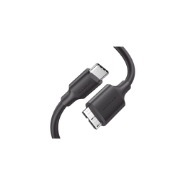 Cable UGREEN USB-C 3.0 a Micro B / 1 Metro / 5 Gbps / Carga Rápida / Blindaje Múltiple / Discos Duros Externos