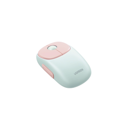 Mouse Inalámbrico UGREEN FUN / Recargable USB-C / Bluetooth 5.0 + 2.4G / DPI Ajustable / 3 Dispositivos / Rosa